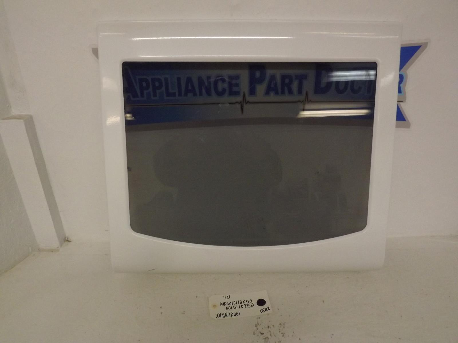 Whirlpool Washer WPW10110852 W10110852 Lid Used Whirlpool Washer WPW10110852 W10110852 Lid Used
